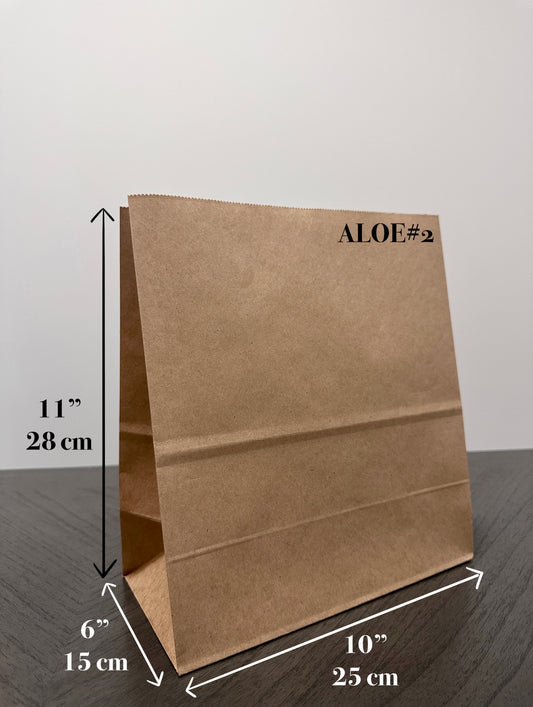10" x 5" x 11" Kraft Paper Grocery Bag