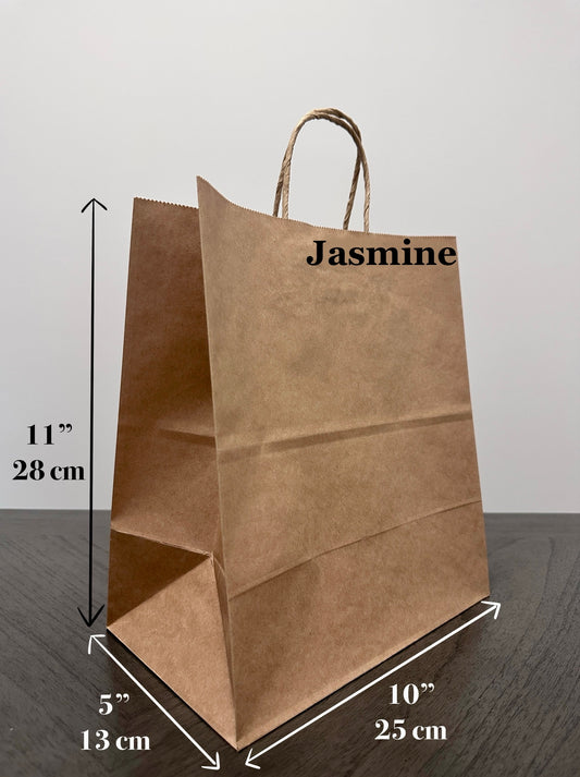 10" x 5" x 11" Kraft Twisted Handled Paper Shopping Bag