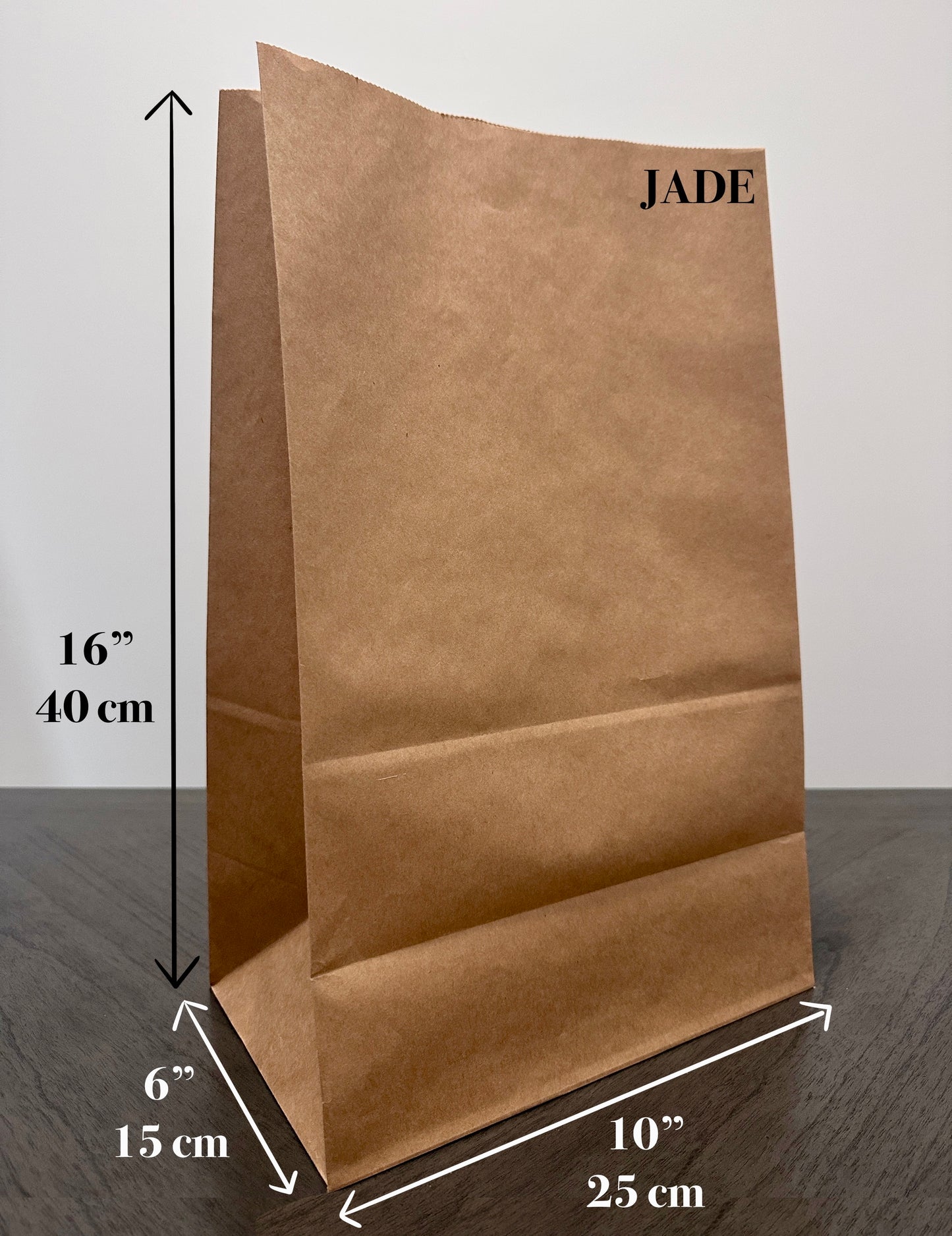 10" x 6" x 16" Kraft Paper Grocery Bag