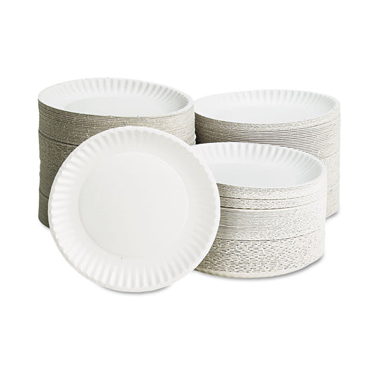 Lunch Paper Plates - White