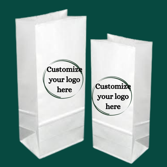 Customized Printed White Paper Prescription Bag